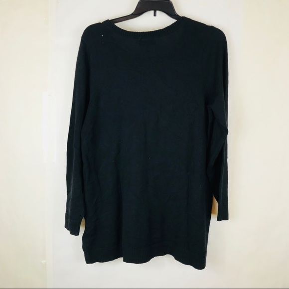 Charter club swan sweater plus sizes black AA36 - Picture 5 of 6